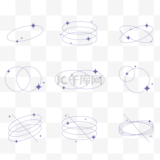 潮流长春花蓝小装饰酸性图片