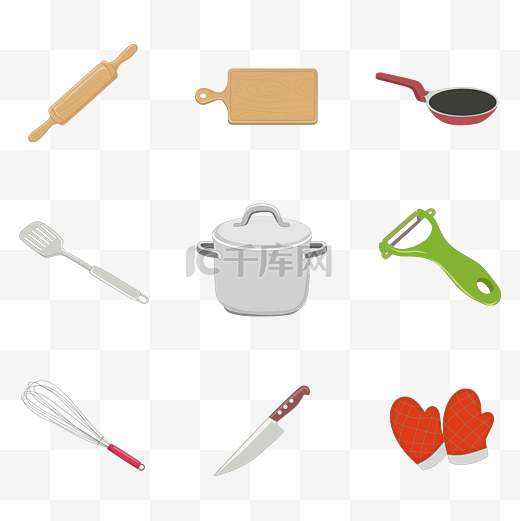 餐饮厨具工具图标图片