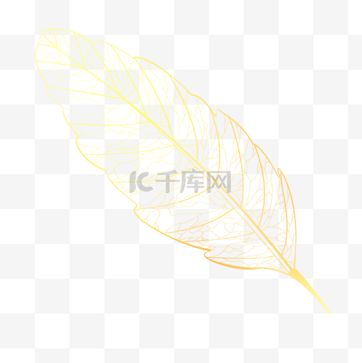 光效金线婚礼叶子植物金色图片