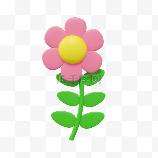 3DC4D立体花朵花草图片