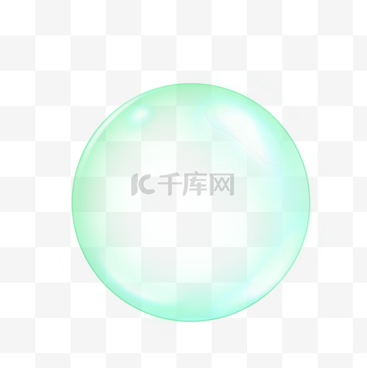 绿色透明彩虹泡泡水泡图片