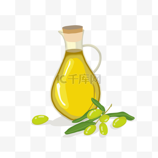 橄榄油植物玻璃瓶图片