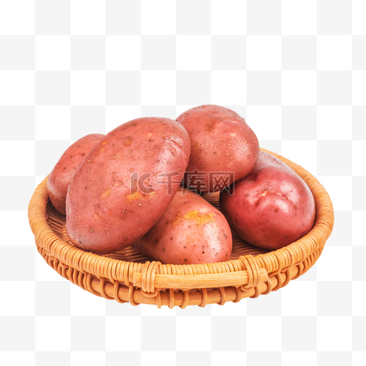 红皮土豆蔬菜食材图片