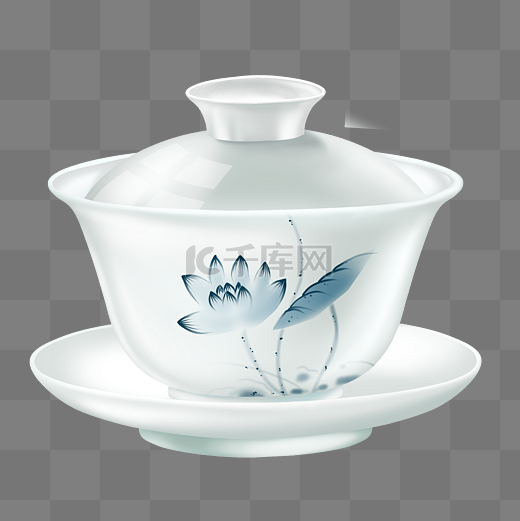 中式茶道器具茶碗茶艺中国风瓷器茶杯图片