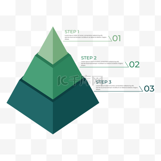 金字塔信息图表立体风格公司商业项目图片