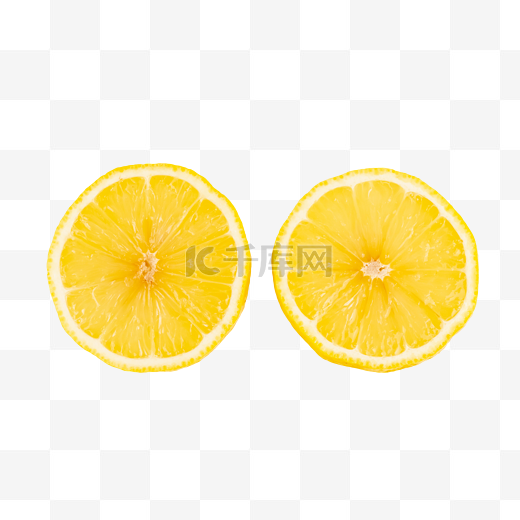 新鲜水果柠檬切片图片