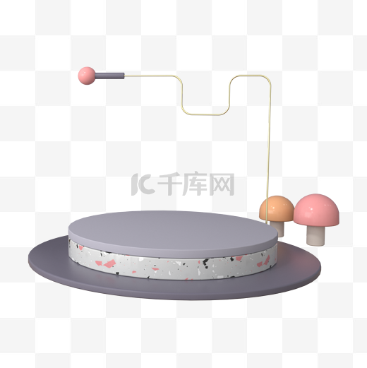 电商展台舞台C4D空间场景图片