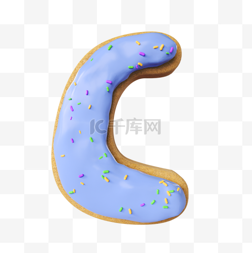 甜甜圈英文字母c图片