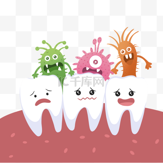 牙齿牙菌口腔里的细菌图片
