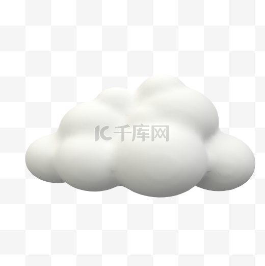 C4D立体卡通云图片