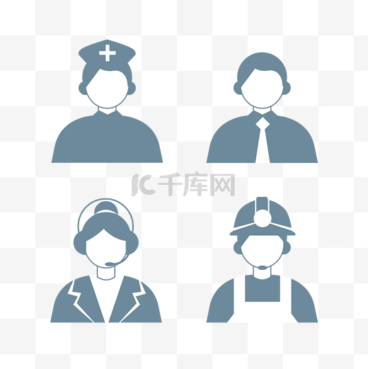 劳动节职业形象劳动人民图标图片