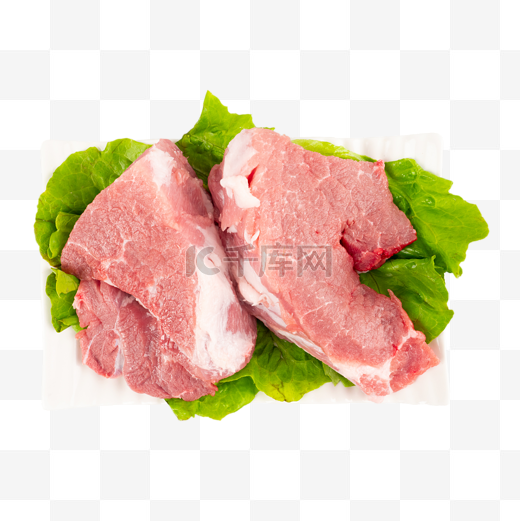 生鲜猪肉瘦肉肉块图片