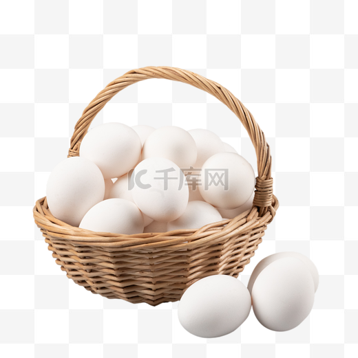 一篮土鸡蛋柴鸡蛋图片