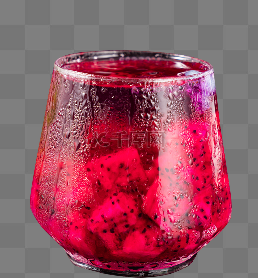 冰镇冷饮火龙果汁美味水果茶图片