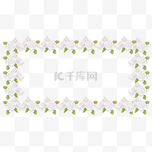 花卉叶子花朵装饰边框图片