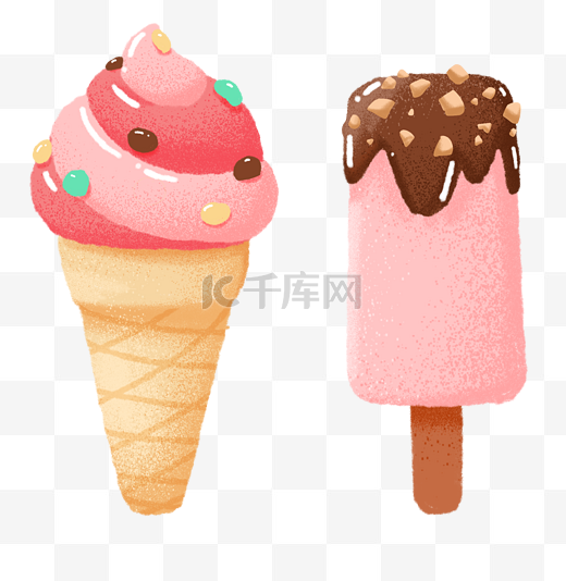 夏天甜品冷饮冰淇淋冰棒图片