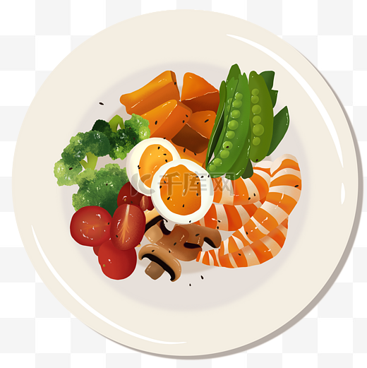 素食主义沙拉素菜食物轻食图片