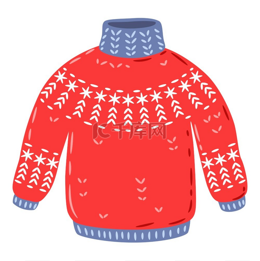 毛衣插图温暖的冬衣用于休息和散步毛衣插图冬天散步时穿的暖和衣服图片