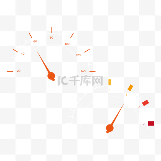 摩托车转速仪表盘卡通风格图片