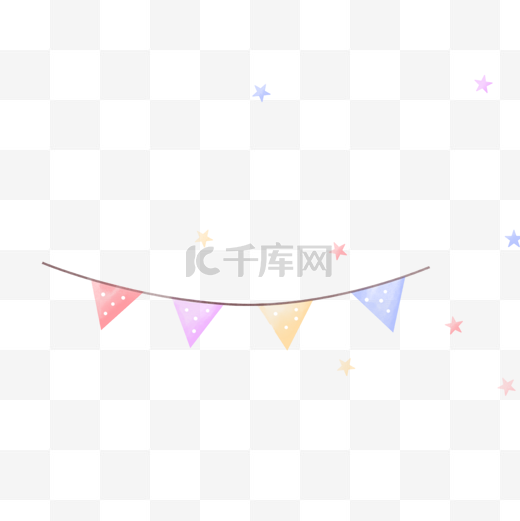 彩旗三角生日图片彩绳创意图片图片