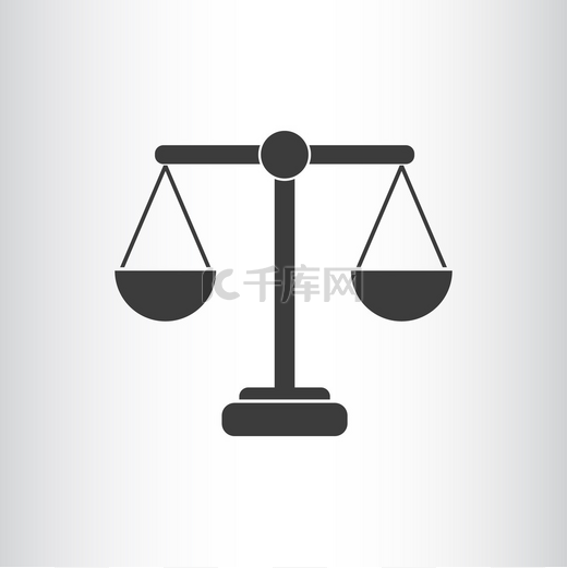 体重秤的正义简单 web 图标图片