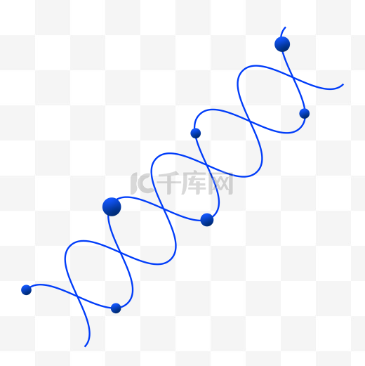 蓝色分子原子DNA螺旋体细胞结构图片