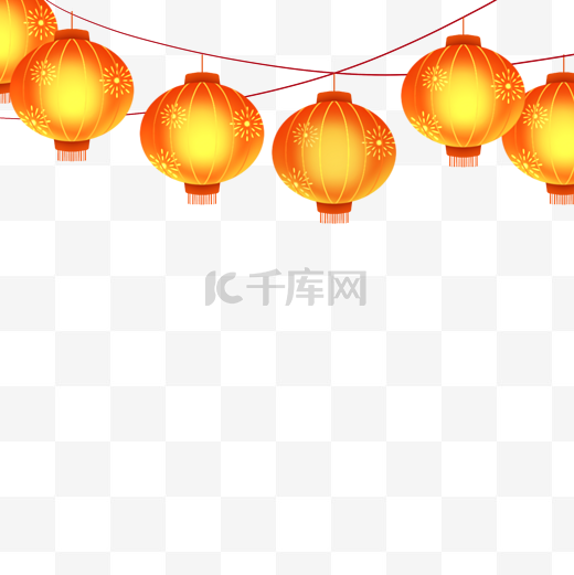 新年新春春节元宵节灯笼挂饰图片