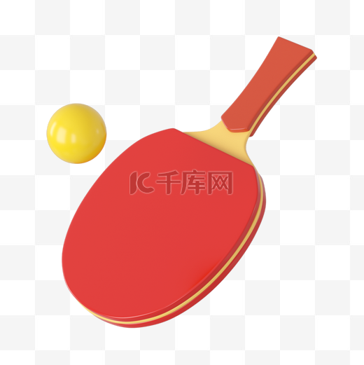 3DC4D立体球类运动乒乓球图片