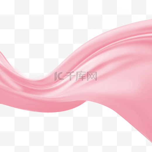 粉色丝带背景图元素丝绸图片
