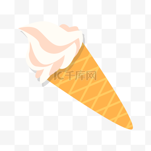 奶油冰淇淋甜筒图片卡通图片