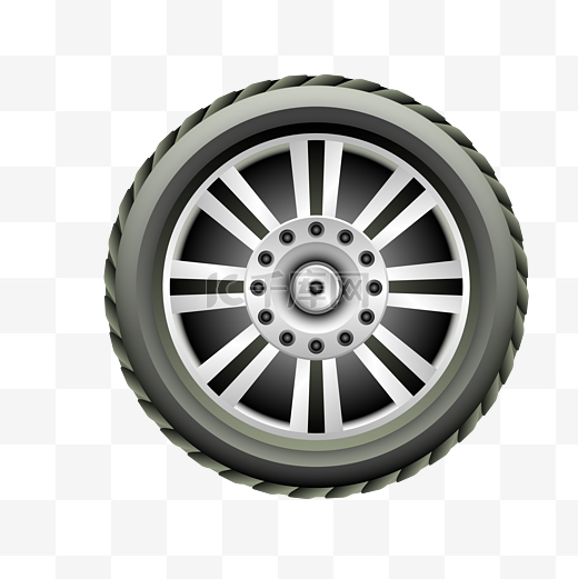 黑色圆形轮胎轮子图片