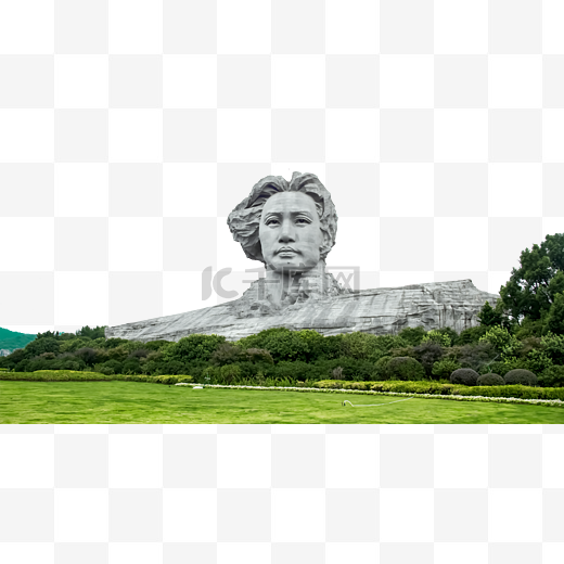 长沙晌午毛主席雕像橘子洲头长沙地标图片