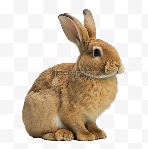 一只兔子免扣素材图片