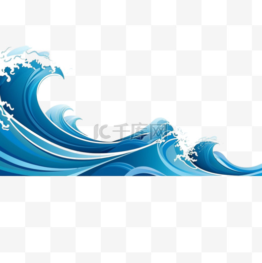 海浪世界海洋日设计背景图片