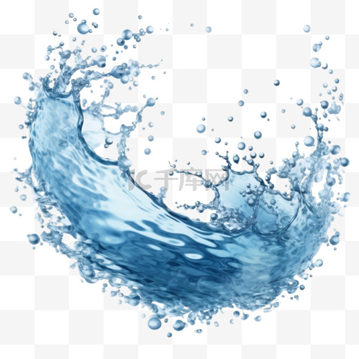 水流水花气泡液体水水滴图片