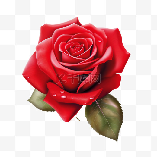 3D立体黏土花朵玫瑰图片