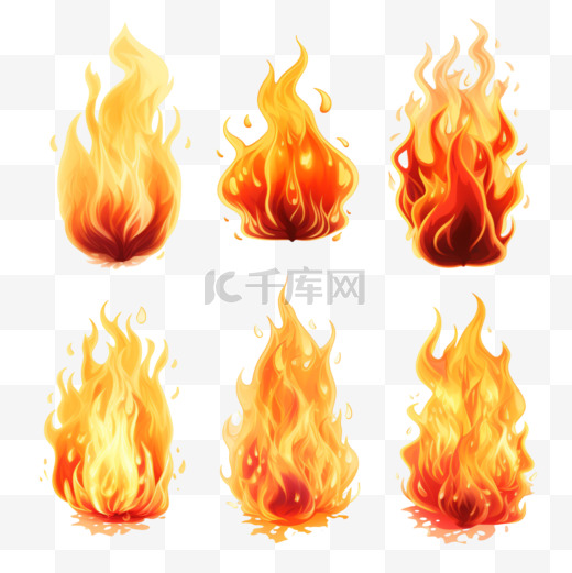 火焰大火燃烧火花贴纸图案图片
