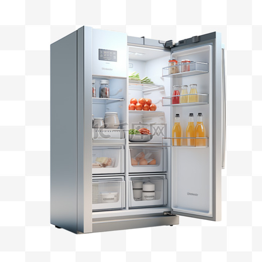 居家办公冰箱冰镇用品日用品常见立体3D图片