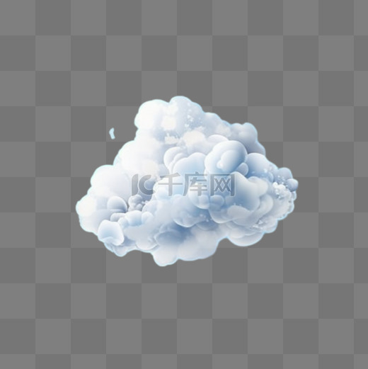 漂浮素材白云云朵卡通手绘图片