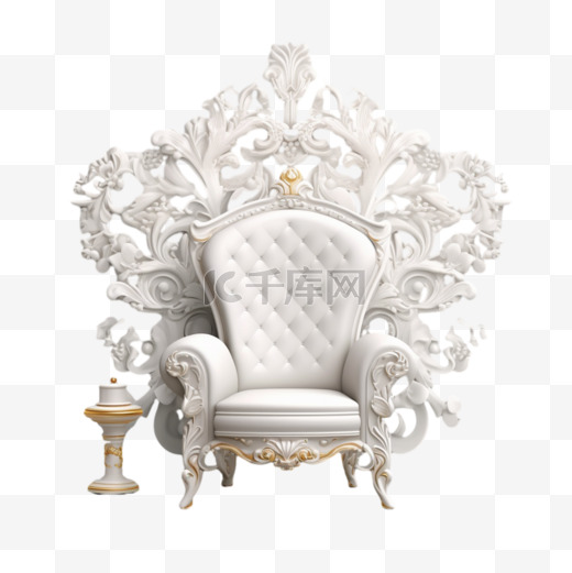白色家具椅子欧式奢华图片