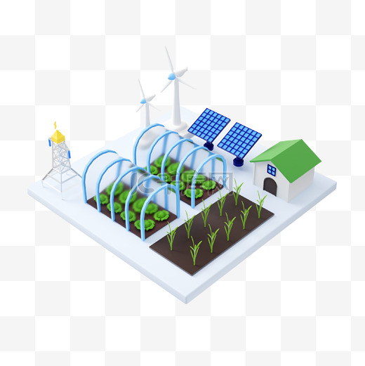 3D新能源农业场景图片