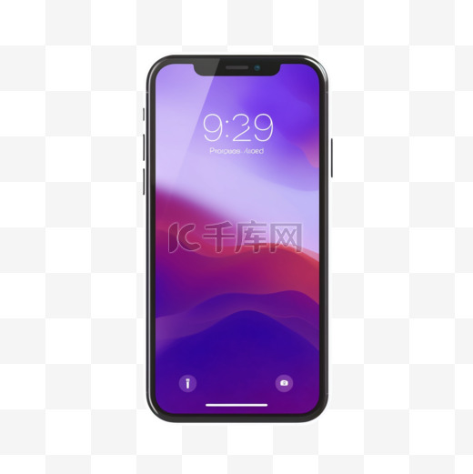 最新款手机IPHONE紫色壁纸手机样机图片