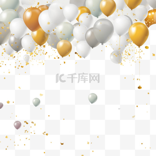 彩色气球派对庆典或特殊的生日装饰图片