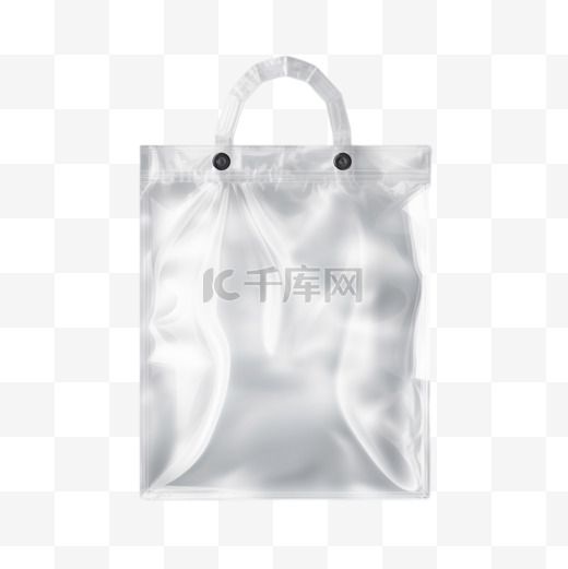 带吊孔的透明白色塑料袋或铝箔袋图片