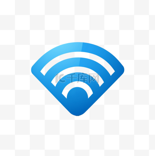 WiFi自由区标志无线信号牌移动互联网矢量图标图片