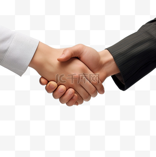 两位商业伙伴握手图片
