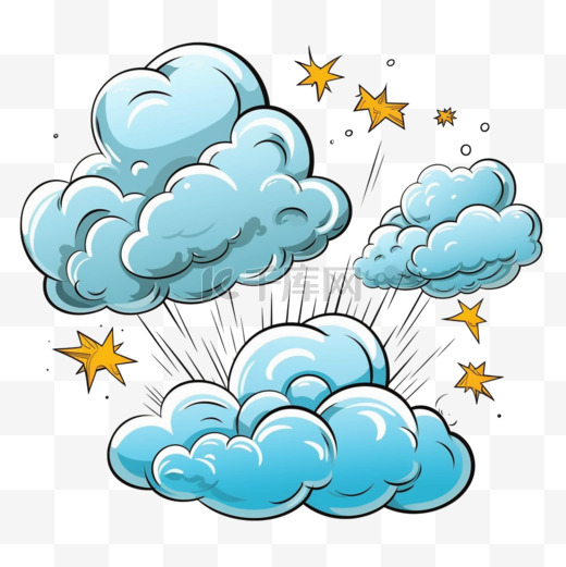 卡通椭圆讨论演讲气泡和砰砰的云与哈尔图片