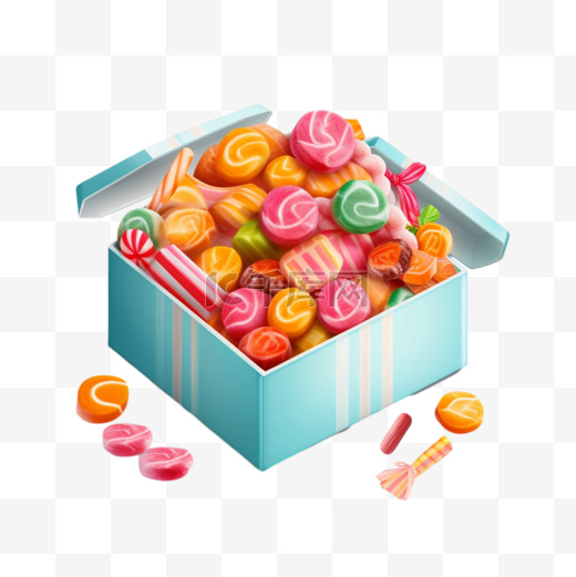一盒糖果图片