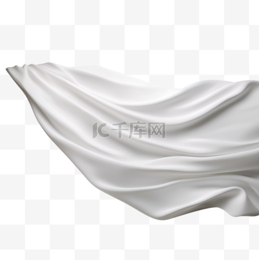 白色丝绸布料纹理装饰1图片