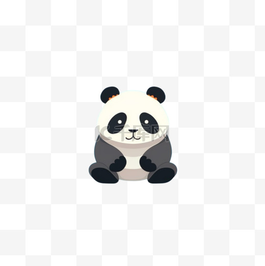 可爱熊猫动漫风格萌宠动物国宝卡通图片
